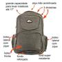 Imagem de Mochila De Lona Robusta Com Proteção Eva Note 17 Kv2218