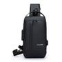 Imagem de Mochila de Ombro Transversal Compacta Unilateral USB Trava de Código Á prova d'água