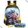 Imagem de Mochila De Rodas Escolar Gamer Com Estojo Garena Free Fire