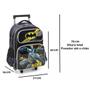 Imagem de Mochila De Rodinha Escolar Batman Infantil Luxcel c/ Máscara