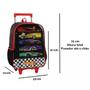 Imagem de Mochila de Rodinha Escolar Infantil Hot Wheels Corrida Preto