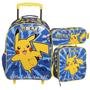 Imagem de Mochila de Rodinha Lancheira e Estojo Pikachu Pokémon Xeryus