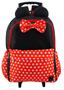 Imagem de Mochila de Rodinha Menina infantil + Estojo + Lancheira Térmica Escolar