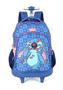 Imagem de Mochila De Rodinha Stitch Angel Disney Reforçada Feminino Fashion