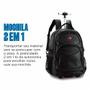 Imagem de Mochila de Rodinhas - 2 em 1 - Executiva - Preta - Clio Style