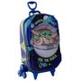 Imagem de Mochila de Rodinhas 3D Maxtoy Star Wars Grogu Azul Verde