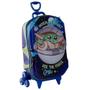 Imagem de Mochila De Rodinhas 3D Maxtoy Star Wars Grogu Azul Verde