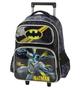 Imagem de Mochila De Rodinhas 5 Bolsos Batman +Máscara Luxcel Cinza 3D