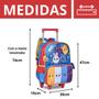 Imagem de Mochila De Rodinhas Bolofofos Oficial Infantil Versátil - Escolar/Passeio/Viagens - Clio