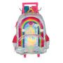 Imagem de Mochila de Rodinhas Com Alça Luxcel UP4You ArcoIris Prata