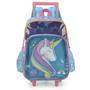 Imagem de Mochila de Rodinhas Com Alça Luxcel Up4You Unicórnio Verde
