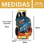 Imagem de Mochila De Rodinhas Fast Machine Carro Carrinho Infantil Escolar/Passeio - Clio