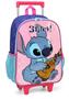 Imagem de Mochila De Rodinhas G Escolar Infantil Stitch Roxo Disney