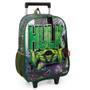 Imagem de Mochila de Rodinhas Hulk Marvel Preto e Verde - Luxcel