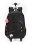 Imagem de Mochila de Rodinhas Infantil Barbie Preto MC46842BB - Luxcel