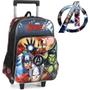 Imagem de Mochila de Rodinhas Infantil Menino Marvel Heróis Avengers