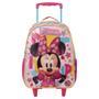 Imagem de Mochila de Rodinhas Infantil Tamanho G Minnie Pink Gliter X1 Xeryus 13190