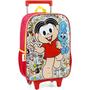 Imagem de Mochila de Rodinhas Infantil Turma da Mônica Vermelho IC39302MN - Luxcel