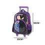 Imagem de Mochila De Rodinhas Infantil Wandinha Addams - Roxo