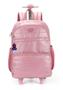 Imagem de Mochila De Rodinhas Juvenil Com Lancheira Rosa - Up4you