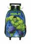 Imagem de Mochila de Rodinhas + Lancheira + Estojo Hulk Infantil Escolar