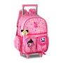 Imagem de Mochila de Rodinhas Luluca Infantil Meninas Escolar Pandinha