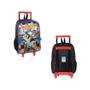 Imagem de Mochila De Rodinhas Preta Hot Wheels Infantil Masculina