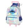 Imagem de Mochila De Rodinhas Stitch Prata Holografica Luxcel