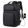 Imagem de Mochila de Viagem Expansível 40L à Prova D'Água com Porta USB