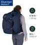 Imagem de Mochila de Viagem Osprey Fairview 55L para Mulheres - Cor Night Jungle