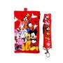 Imagem de Mochila Disney Mickey e Minnie Mouse com Cordão, Porta-Moedas e Caderno de Autógrafos - Conjunto com 6 Peças (Vermelho)