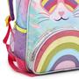 Imagem de Mochila Escola Passeio Gatinha Arco-íris Infantil Bolsa Rosa