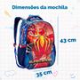 Imagem de Mochila Escolar Aranha Grande Menino Infantil Passeio 17"