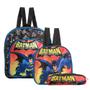 Imagem de Mochila Escolar Batman Herois DC Costas Kit Lancheira+Estojo