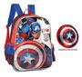 Imagem de Mochila Escolar Capitão América Marvel com Escudo - Luxcel 2023