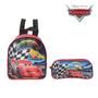 Imagem de Mochila Escolar Carros Disney Costas Kit Lancheira+Estojo