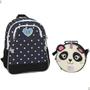 Imagem de Mochila Escolar com Lancheira Panda e Unicórnio - Luxcel