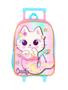 Imagem de Mochila Escolar com Rodas Infantil Gatinha Cindy