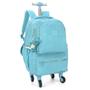 Imagem de Mochila Escolar com Rodinhas 360 Graus Up4You Turquesa MC51611UP