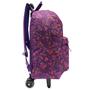 Imagem de Mochila Escolar Com Rodinhas Rabisk Juvenil Feminina Coração Cor Roxo Desenho Do Tecido Coração