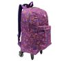 Imagem de Mochila Escolar Com Rodinhas Rabisk Juvenil Feminina Coração Cor Roxo Desenho Do Tecido Coração