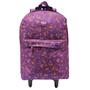 Imagem de Mochila Escolar Com Rodinhas Rabisk Juvenil Feminina Coração Cor Roxo Desenho Do Tecido Coração