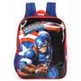 Imagem de Mochila Escolar Costas Capitão America Avengers Menino Azul