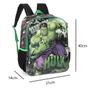 Imagem de Mochila Escolar Costas Disney Vingadores Hulk Licenciada