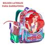 Imagem de Mochila Escolar Costas Infantil Sereia Material Holografico