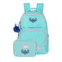 Imagem de Mochila Escolar De Costas Com Bolso Stitch + Estojo 100 Lápis