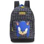 Imagem de Mochila Escolar De Costas Reforçada Sonic Pt -