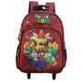 Imagem de Mochila Escolar De Rodinhas 2 Bolsos Super Mario Infantil