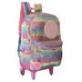 Imagem de Mochila Escolar De Rodinhas Smile Peluciado Chaveiro Pop It