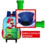 Imagem de Mochila Escolar De Rodinhas Super Mario Bros World Infantil